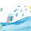 copyright: Umblick Aus dem Meer erstreckt sich ein Hand, die ein Glas Wasser hält. Aus einer Gießkanne fließt Wasser, die Sonne scheint.