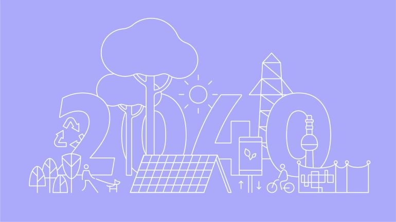 Illustration zum Thema Klimafahrplan 2040