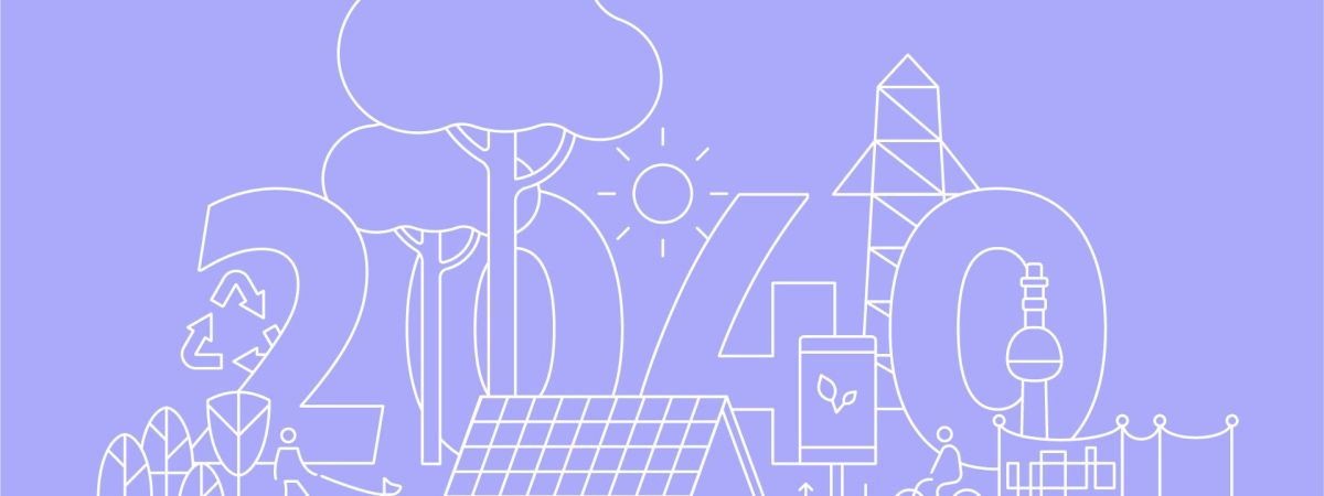 Illustration zum Thema Klimafahrplan 2040