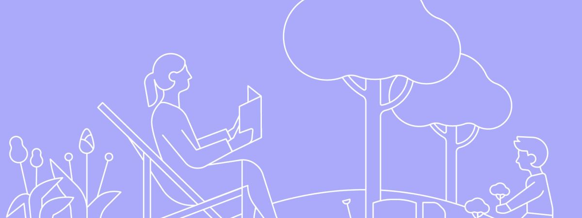 Illustration zum Thema Natur und Erholung