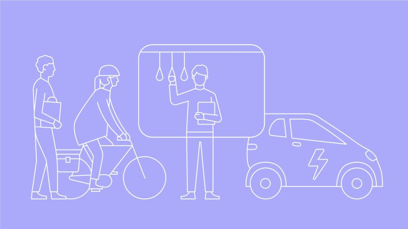 copyright: Stadt Wien Illustration zum Thema klimafreundliche Mobilität