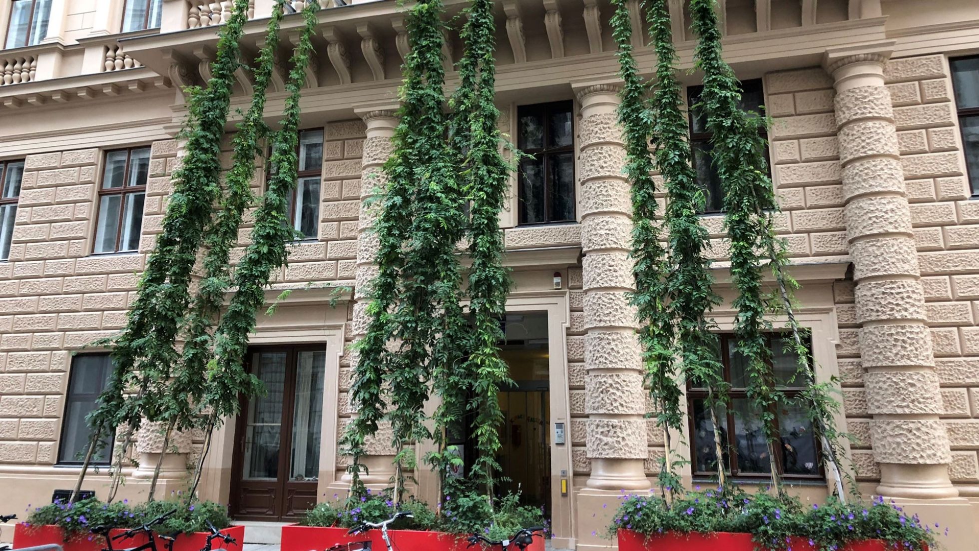 Begrünte Fassade