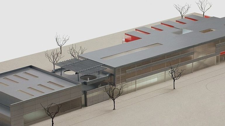 Modellfoto des Campus Nordbahnhof