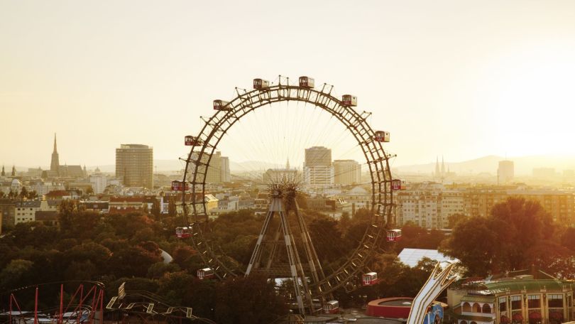 Riesenrad im Wiener Prater / Giant Ferries Wheel in the Prater park