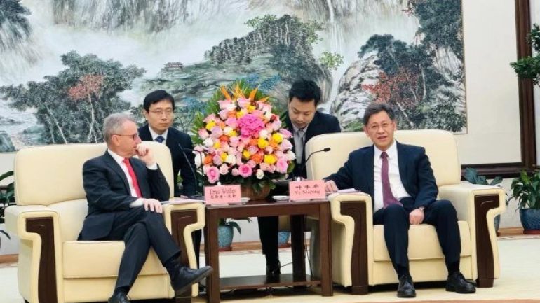 copyright: ACCA Landtagspräsident Ernst Woller und Xi'ans Bürgermeister Ye Niuping