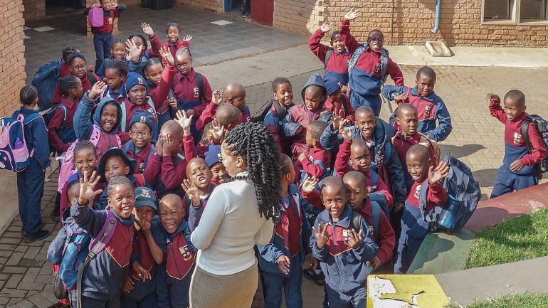 copyright: Pupils of the Masimbambane College in South Africa Hubert Dimko