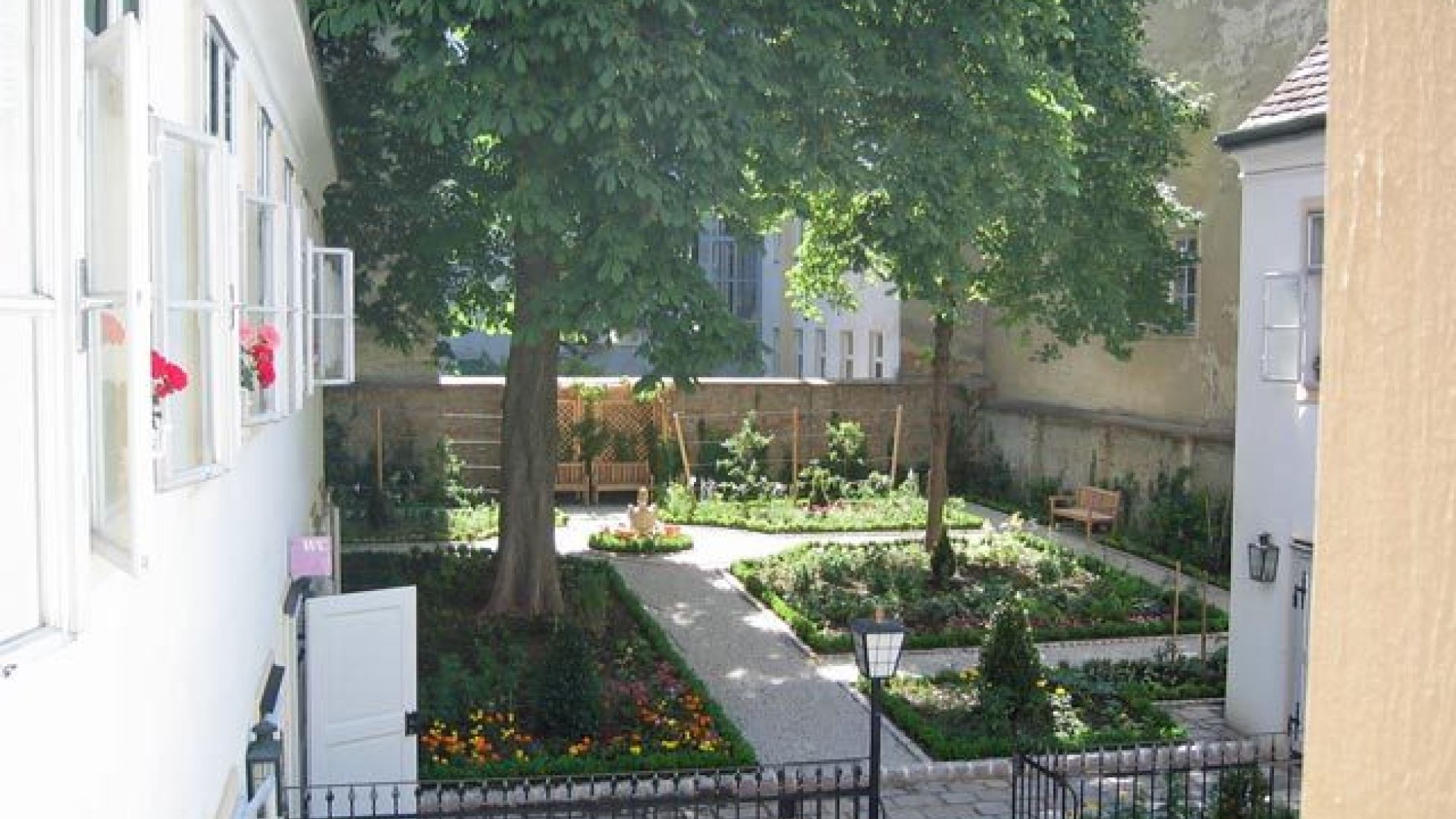 garden at the Haydn house