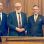 copyright: Govern d'Andorra v.l.n.r. Botschafter Jaume Serra Serra, Gemeinderat Omar Al-Rawi, Premierminister Xavier Espot Zamora