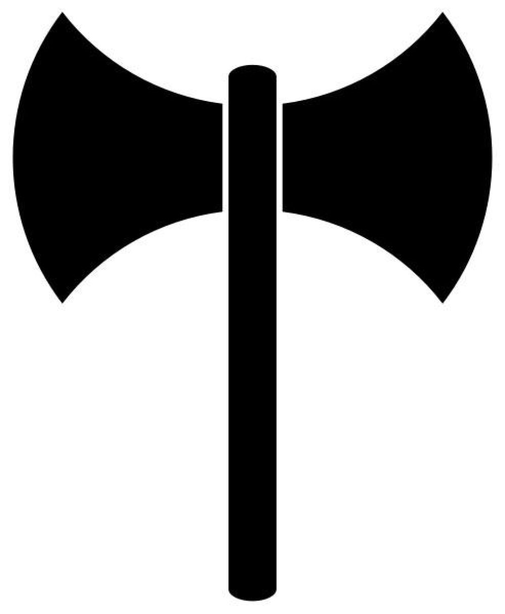 Symbol einer Doppelaxt