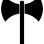 copyright: Public Domain Symbol einer Doppelaxt