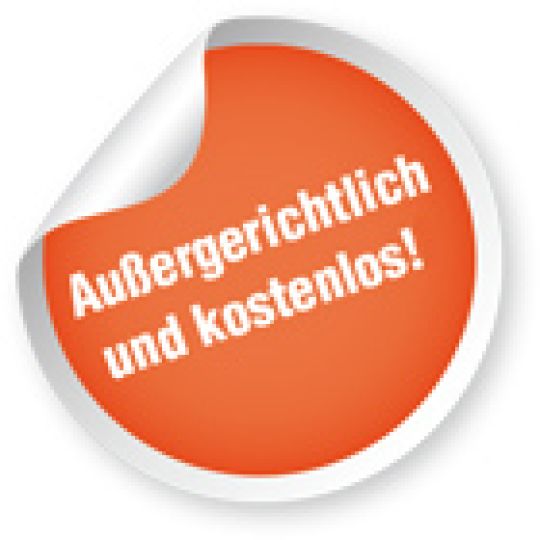 Außergerichtlich und kostenlos