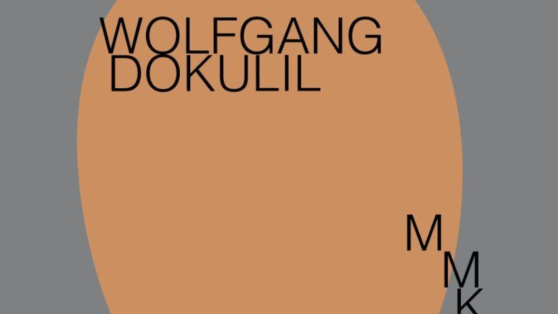 copyright: Wolfgang Dokulil Orange eiförmige Fläche auf grauem Hintergrund mit Beschriftung: Wolfgang Dokulil MMKMF