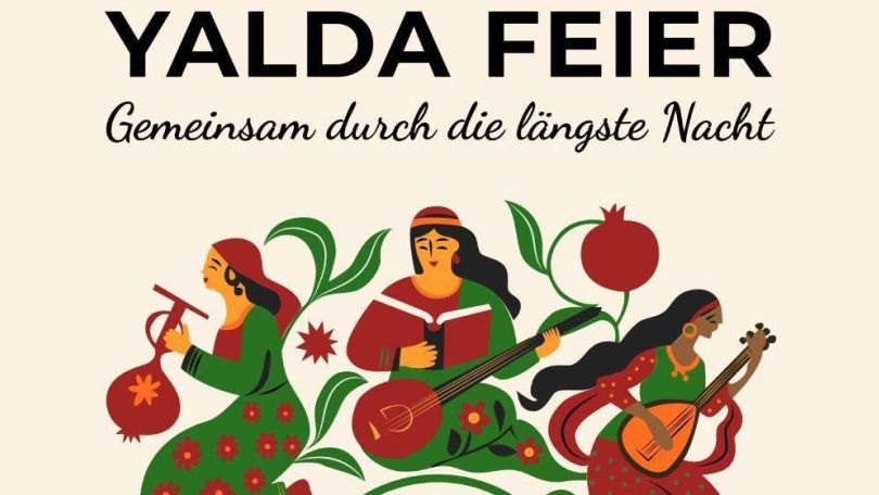 copyright: Peywand-Verein Plakat der Veranstaltung "Yalda-Feier: Gemeinsam durch die längste Nacht"