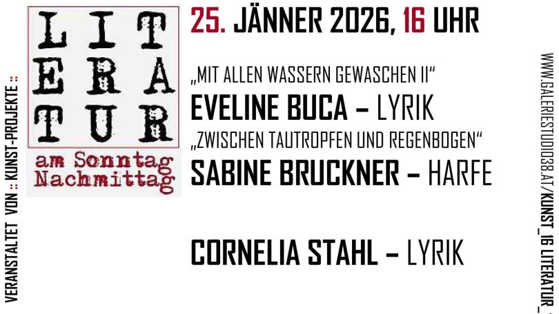 Flyer Literatur am Sonntagnachmittag