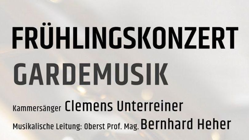 copyright: Garde Veranstaltungsplakat des Frühlingskonzert der Gardemusik
