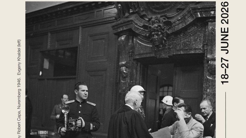 Ausstellungsplakat Beyond Nuremberg