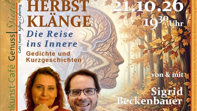 copyright: 2026@GenussSpiegel Veranstaltungssujet mit Text "Herbstklänge"