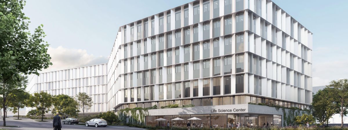 Rendering des Life Science Centers Wien