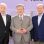 copyright: Stadt Wien / Christian Jobst Michael Ludwig, Michael Häupl und Gerhard Ströck posieren bei einer Pressekonferenz für ein gemeinsames Foto.