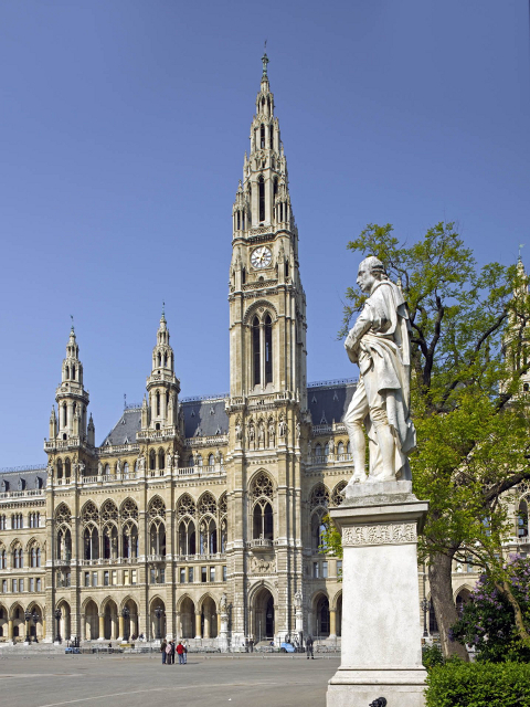 exterior view of the city hall