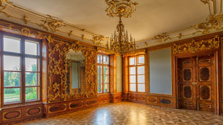 Der Blaue Salon im Schloss Hetzendorf