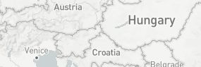 Ausschnitt einer Landkarte, zu sehen ist österreich, Ungarn, Slowakei