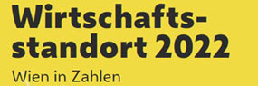 Ausschnitt aus einem Cover mit dem Text "Wirtschaftsstandort 2022 - Wien in Zahlen"