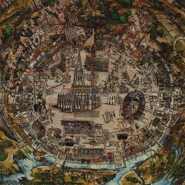 copyright: MA 8 Turkish siege of 1529, detail of Meldemann's map