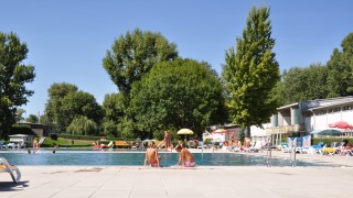 Schwimmbecken im Strandbad Alte Donau