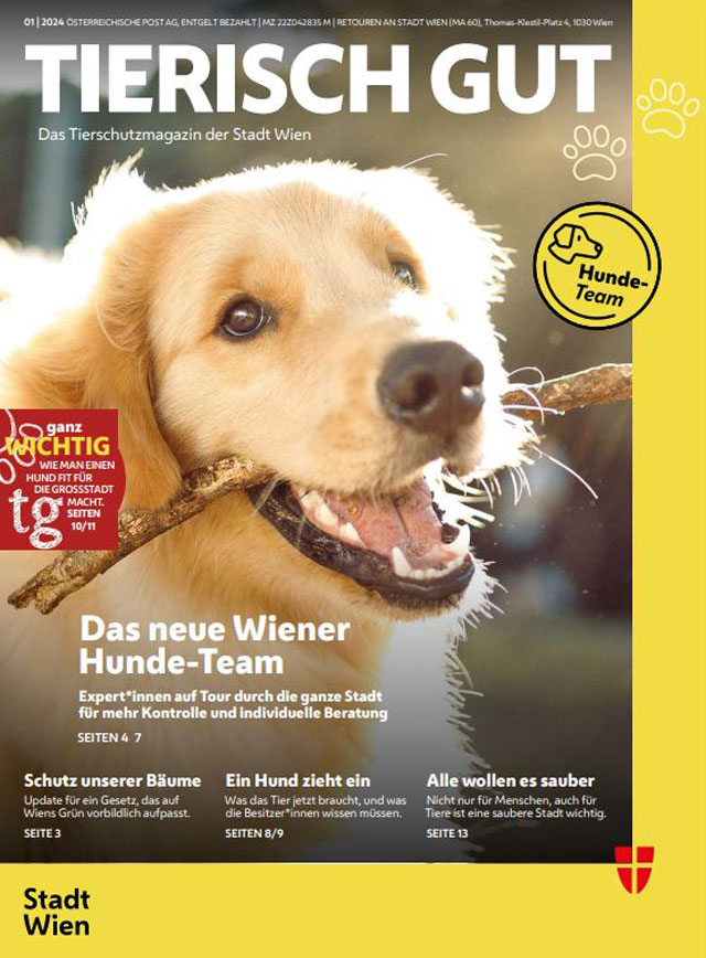 Magazin der Stadt Wien über Tiere und Tierschutz