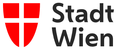 Logo mit Wiener Wappen und Schriftzug Stadt Wien