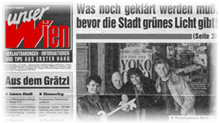 Titelseite der Stadtzeitung "Unser Wien" aus dem Jahr 1984