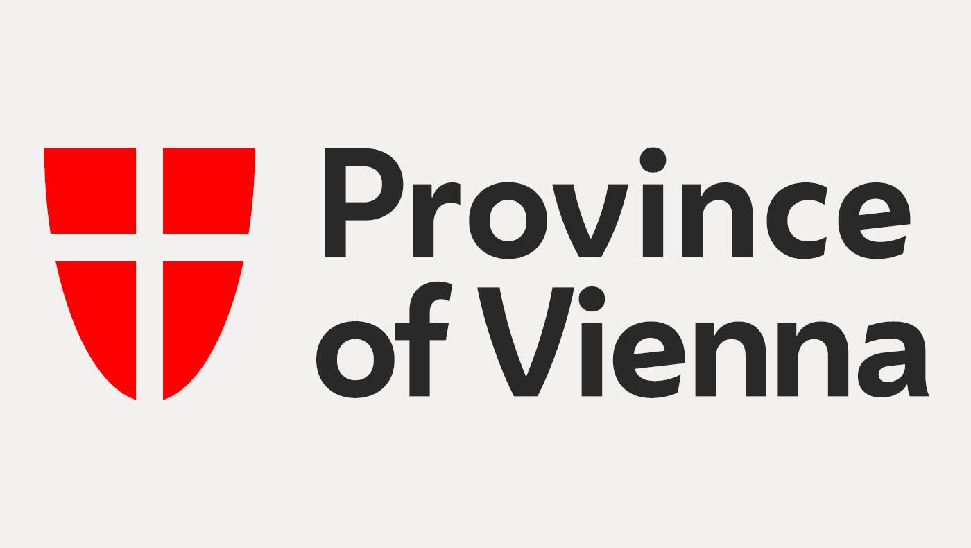 Logo des Landes Wien auf Englisch auf grauem Grund