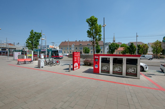 Mobility Point der Stadt Wien mit Citybikes