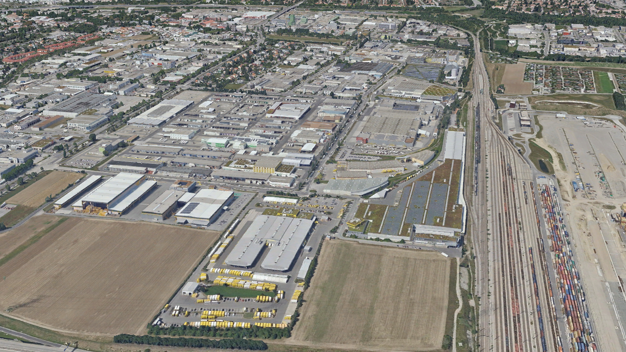 Kapitelbild: Symbolbild von anderen Strukturen geprägten Gebietstypen

3D-Kartenausschnitt in Liesing im Bereich Inzersdorf. Erkennbar ist ein Industriegebiet in plastischer Darstellung.