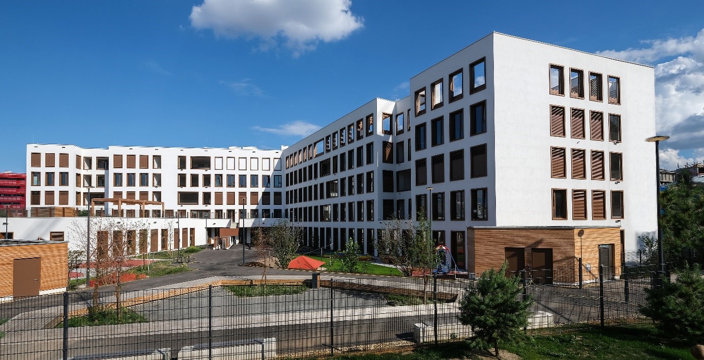 Abbildung: Der Bildungscampus Atzgersdorf. © Apleona, Stadt Wien – Schulen