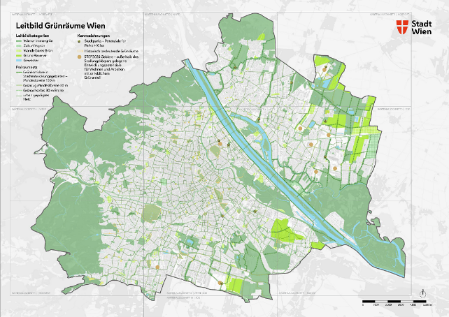 Leitbild Grünräume, © Stadt Wien – Stadtentwicklung und Stadtplanung (MA 18).