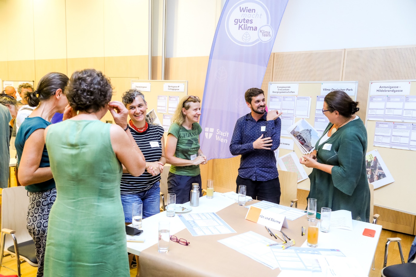 Abbildung: Bürger*innen-Beteiligung beim Wiener Klimateam. © Christian Fürthner