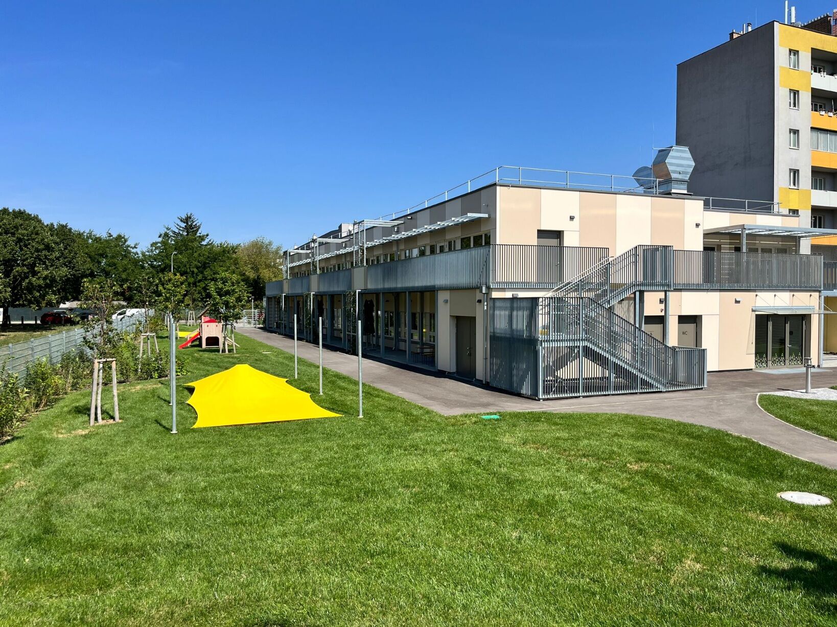 Abbildung: Der neue Kindergarten Hausgrundweg © Stadt Wien – Kindergärten, Bettina Kirisits