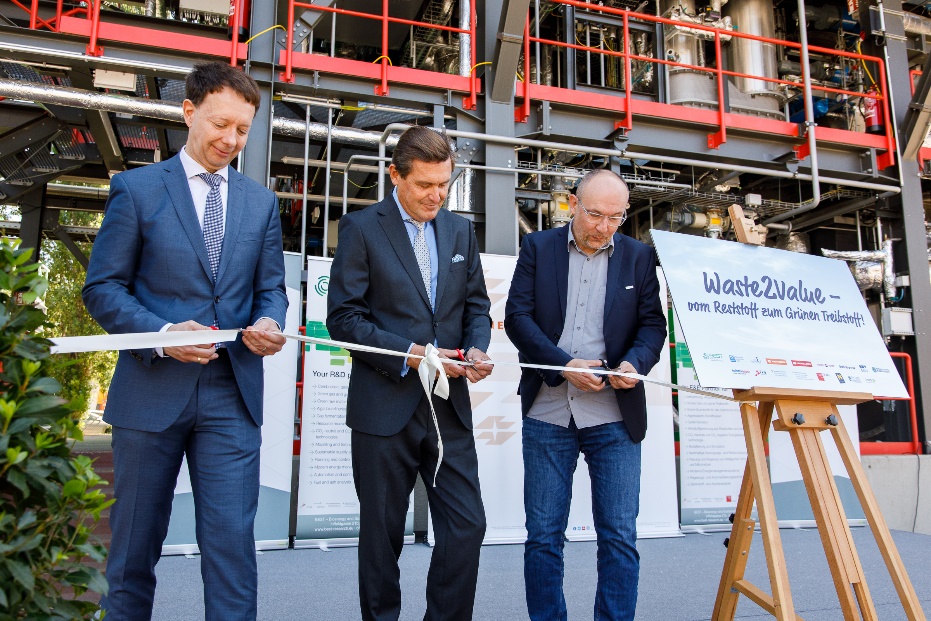 Abbildung: Die Eröffnung der Waste2Value-Anlage. © Max Kropitz, Wien Energie