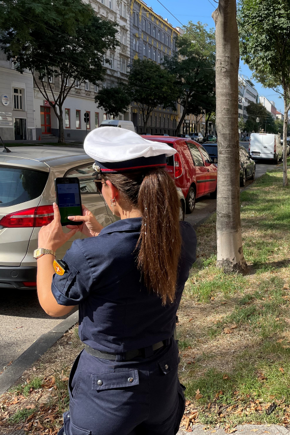 Abbildung: Digitale Kennzeichenerkennung © Stadt Wien – Parkraumüberwachung
