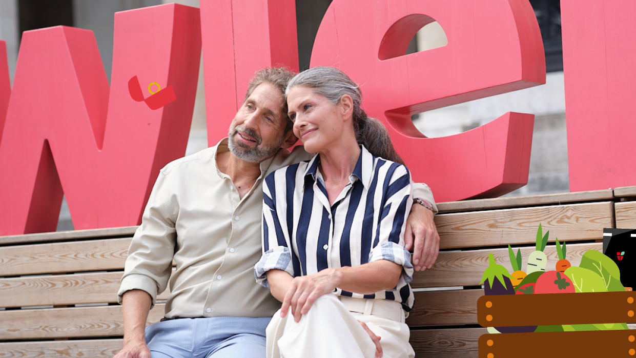 Kapitelbild: Paar vor dem Schriftzug „Wienliebe“ am Wiener Rathausplatz