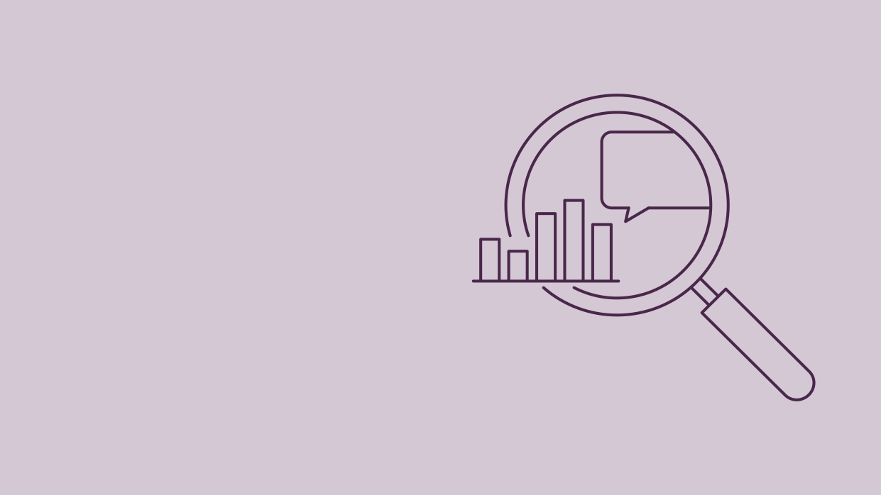 Kapitelbild: Grafik: symbolische Darstellung eines Balkendiagramms kombiniert mit Lupe
