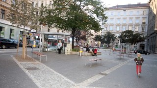 Der neu gestaltete Augustinplatz.