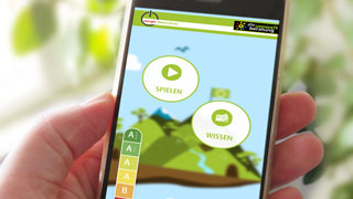 "Rette Deine Insel"-App am Smartphone