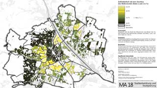 Wien-Karte: Zufriedenheit mit dem Ansehen des eigenen Wohnviertels in 91 Bezirksteilen farblich dargestellt