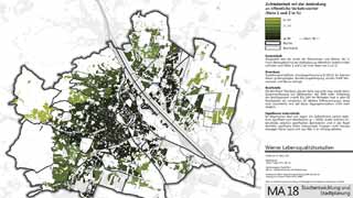 Wien-Karte: Zufriedenheit mit der Anbindung an den öffentlichen Verkehr in 91 Bezirksteilen farblich dargestellt