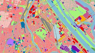 Wien-Plan-Ausschnitt mit realer Nutzung 2014