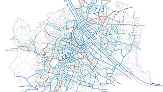 Karte des Hauptradverkehrsnetzes, Stand 2006