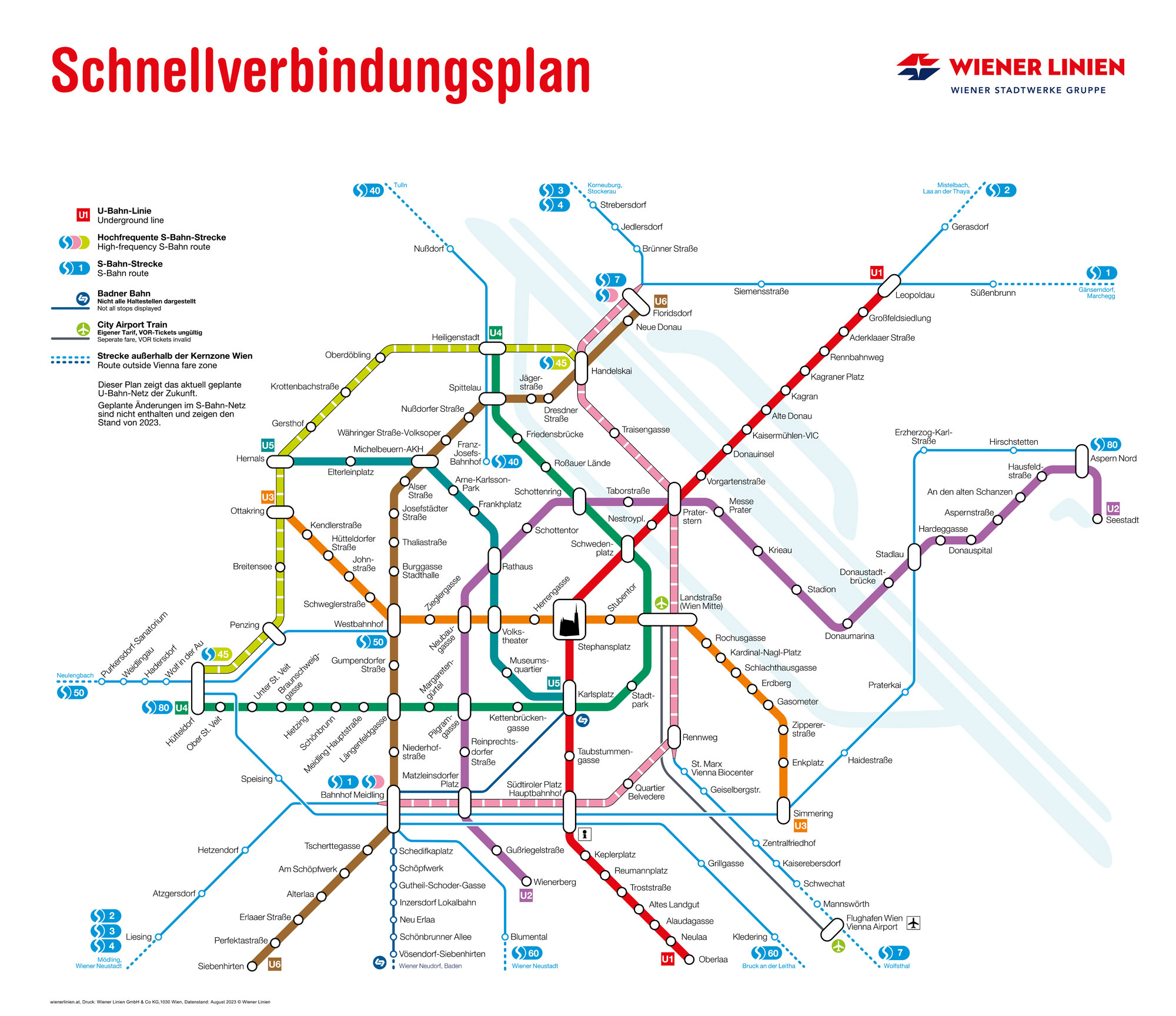Schnellverbindungen is "Zipping". The U-Bahn map that we all know and love.